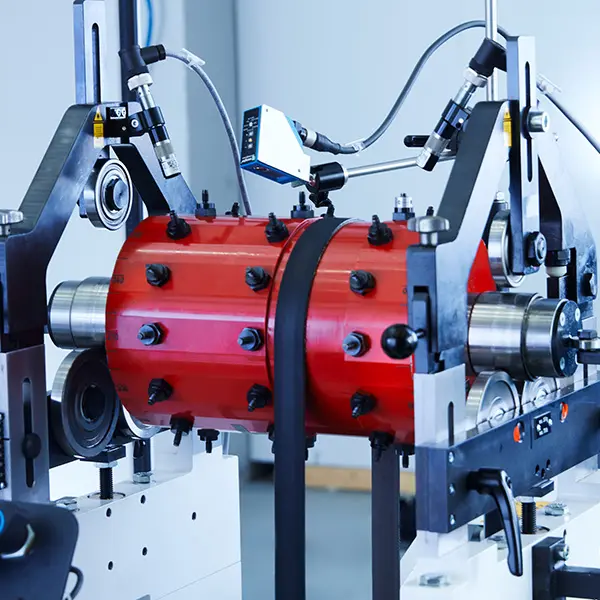 Produktansicht Pasio 700 Ansicht eines Rotors auf unserer Maschine Pasio 700 mit einem Testrotor und Laserlinie
