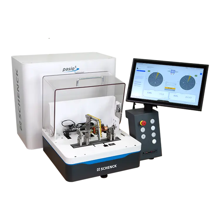 Produktfoto der Tischmaschine Pasio 5 Bild der Tischmaschine Pasio 5 als Frontansicht mit Display Schenck ONE